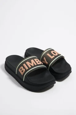 Mujer BIMBA Y LOLA Chanclas<Chancla Plataforma Logo Negra