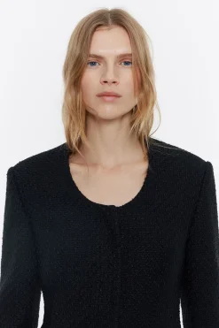 Mujer BIMBA Y LOLA Gabardinas Y Chaquetas<Chaqueta Ajustada Tweed Negra