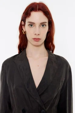 Mujer BIMBA Y LOLA Total Look<Chaqueta Fluida Cruzada Negra