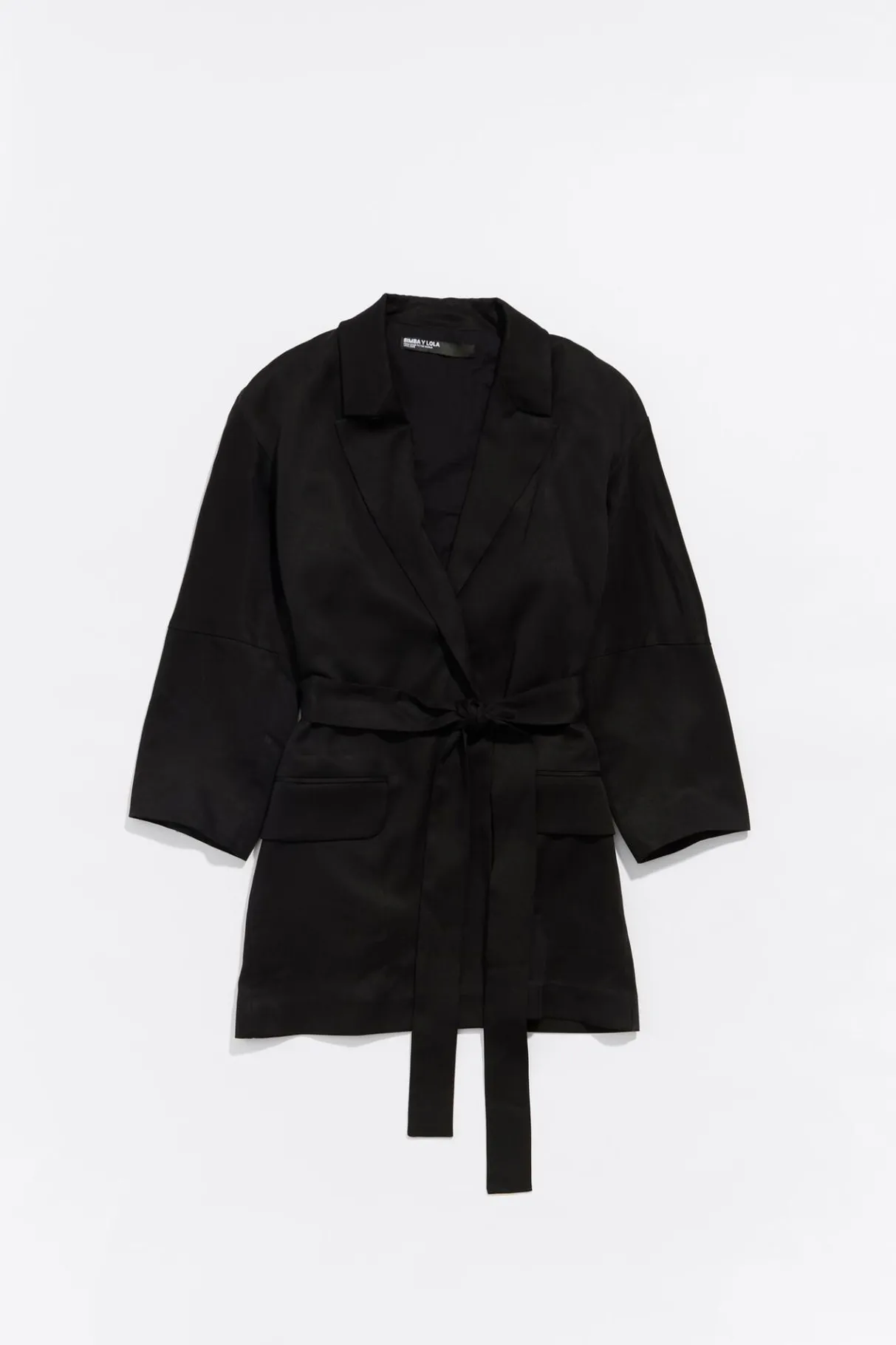 Mujer BIMBA Y LOLA Total Look<Chaqueta Fluida Cruzada Negra