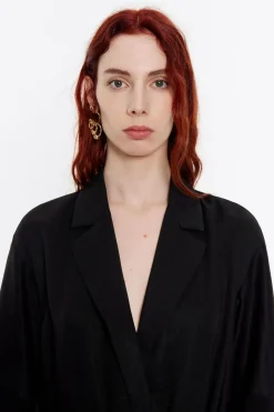 Mujer BIMBA Y LOLA Total Look<Chaqueta Fluida Cruzada Negra