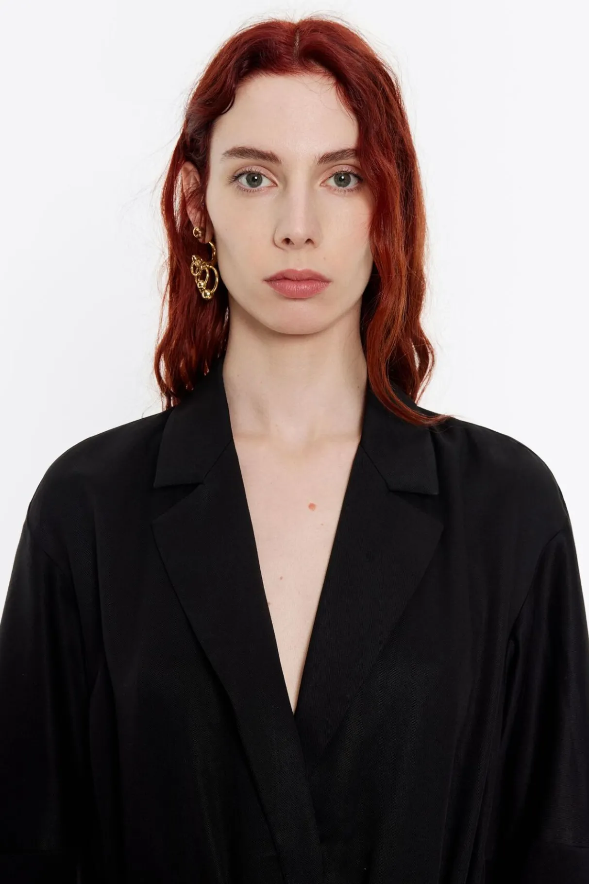 Mujer BIMBA Y LOLA Total Look<Chaqueta Fluida Cruzada Negra