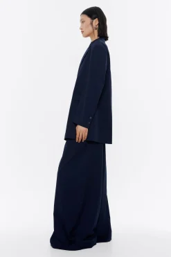 Mujer BIMBA Y LOLA Gabardinas Y Chaquetas<Chaqueta Sastre Cruzada Marino Oscuro