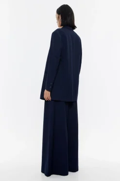 Mujer BIMBA Y LOLA Gabardinas Y Chaquetas<Chaqueta Sastre Cruzada Marino Oscuro