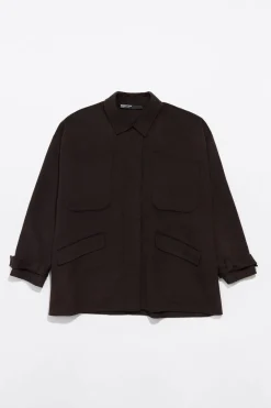 Mujer BIMBA Y LOLA Gabardinas Y Chaquetas<Chaqueton Doble Faz Marron