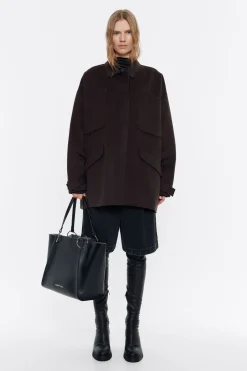 Mujer BIMBA Y LOLA Gabardinas Y Chaquetas<Chaqueton Doble Faz Marron