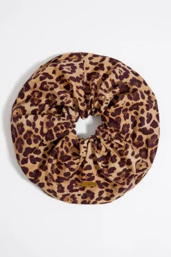 Mujer BIMBA Y LOLA Accesorios Pelo<Coletero Print Leopard Natural