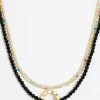 Mujer BIMBA Y LOLA Collares<Collar Cadena Cristales Dorado