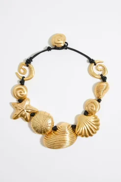 Mujer BIMBA Y LOLA Bisuteria<Collar Caracolas Dorado Mate