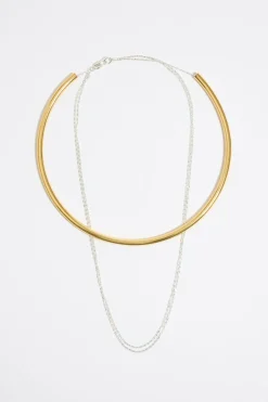 Mujer BIMBA Y LOLA Collares<Collar Choker Y Cadena Plateada