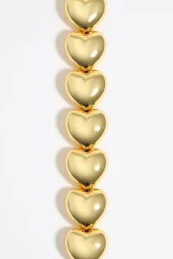 Mujer BIMBA Y LOLA Collares<Collar Corazones Dorado