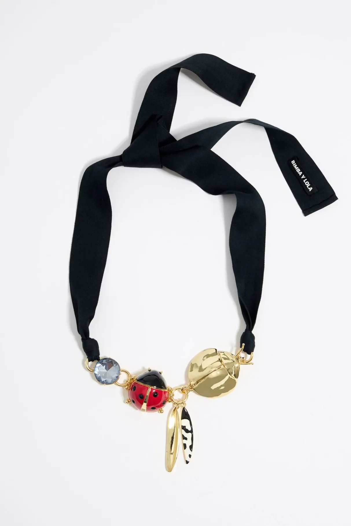 Mujer BIMBA Y LOLA Collares<Collar Cristal Y Mariquita Rojo