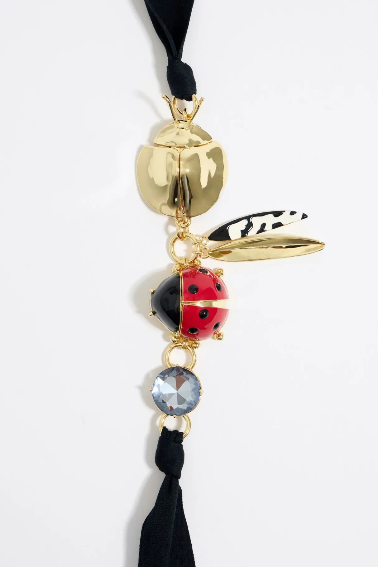 Mujer BIMBA Y LOLA Collares<Collar Cristal Y Mariquita Rojo