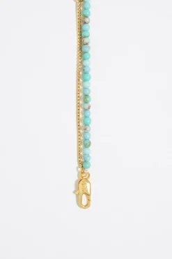 Mujer BIMBA Y LOLA Collares<Collar Doble Estrella De Mar Y Cadena Turquesa