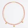 Mujer BIMBA Y LOLA Collares<Collar Doble Estrella De Mar Y Cadena Coral