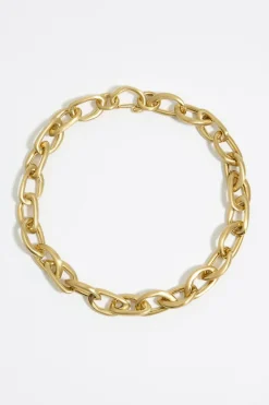 Mujer BIMBA Y LOLA Collares<Collar Eslabones Irregulares Dorado