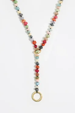 Mujer BIMBA Y LOLA Collares<Collar Largo Piedras Multicolores Dorado