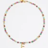Mujer BIMBA Y LOLA Abecedario<Collar Letra E Piedras Multicolores