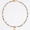 Mujer BIMBA Y LOLA Abecedario<Collar Letra F Piedras Multicolores