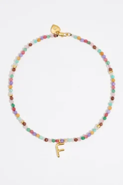 Mujer BIMBA Y LOLA Abecedario<Collar Letra F Piedras Multicolores