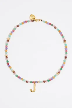 Mujer BIMBA Y LOLA Abecedario<Collar Letra J Piedras Multicolores