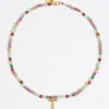 Mujer BIMBA Y LOLA Abecedario<Collar Letra T Piedras Multicolores