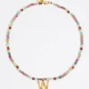 Mujer BIMBA Y LOLA Abecedario<Collar Letra W Piedras Multicolores