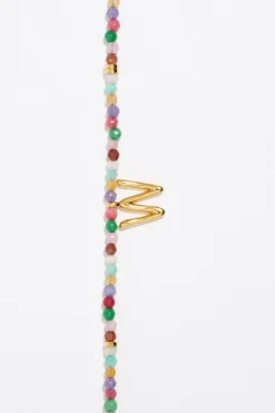 Mujer BIMBA Y LOLA Abecedario<Collar Letra W Piedras Multicolores
