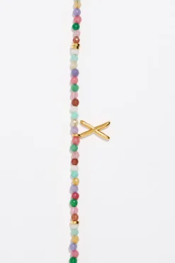 Mujer BIMBA Y LOLA Abecedario<Collar Letra X Piedras Multicolores