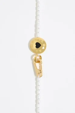 Mujer BIMBA Y LOLA Collares<Collar Logo Candy Perlas Blanco