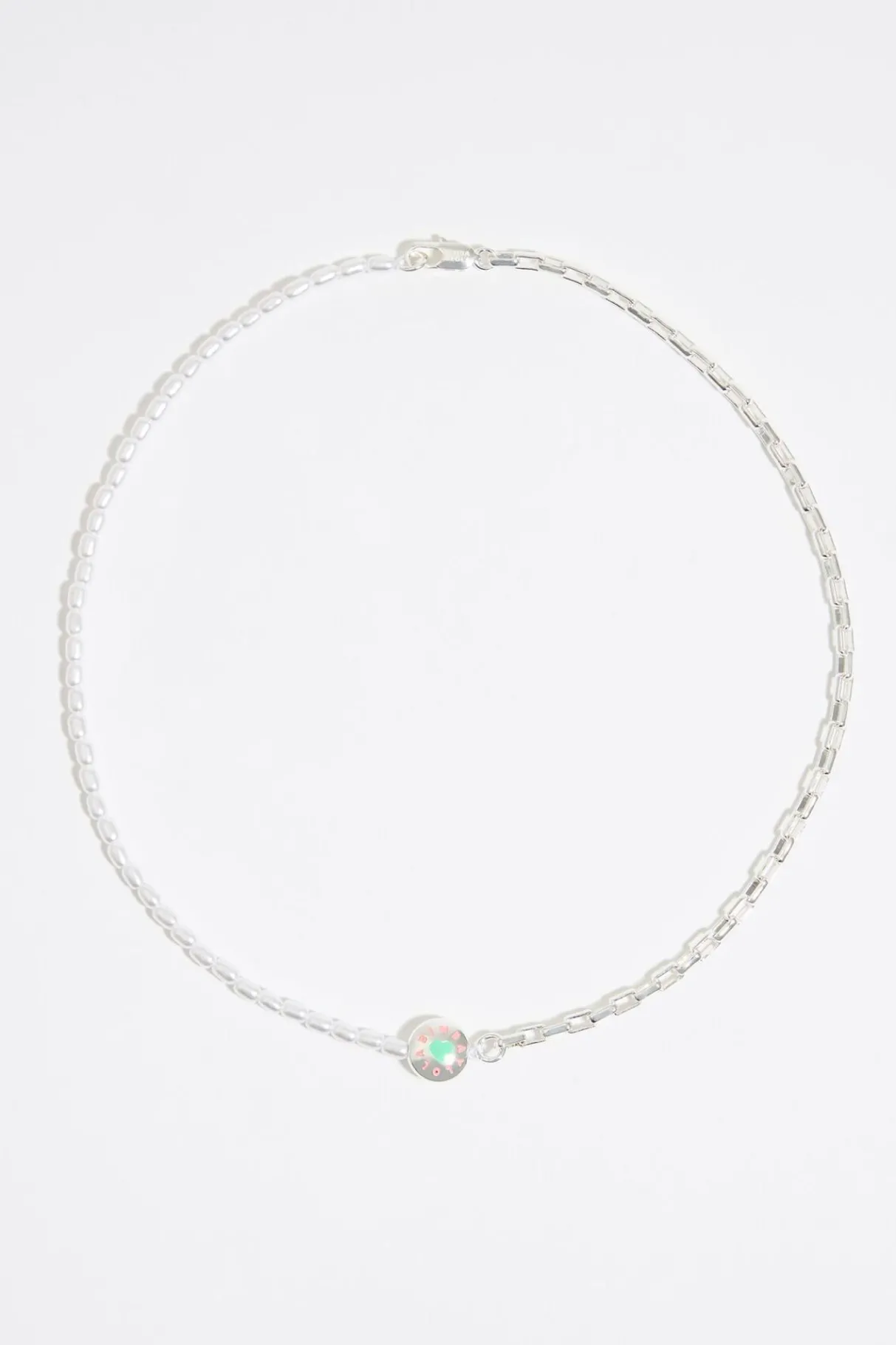 Mujer BIMBA Y LOLA Collares<Collar Logo Candy Perlas Plateado