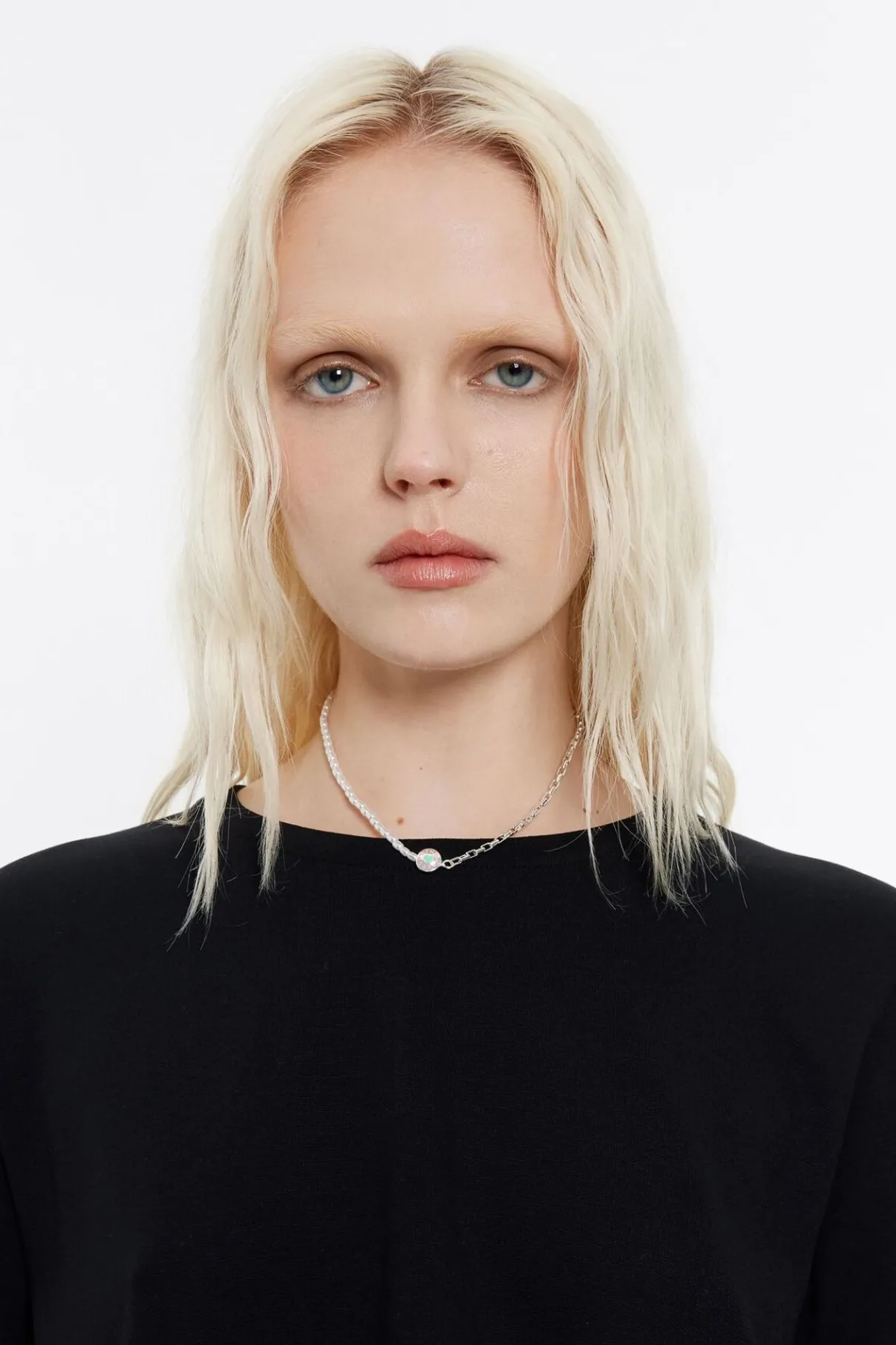 Mujer BIMBA Y LOLA Collares<Collar Logo Candy Perlas Plateado