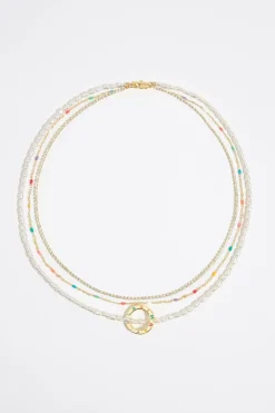 Mujer BIMBA Y LOLA Collares<Collar Logo Cristales Multicolor