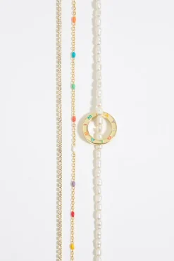 Mujer BIMBA Y LOLA Collares<Collar Logo Cristales Multicolor