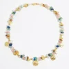 Mujer BIMBA Y LOLA Collares<Collar Logo Moneda Piedras Multicolores