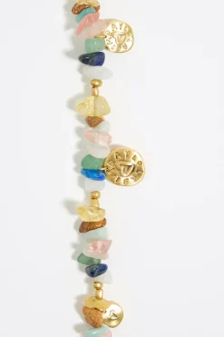 Mujer BIMBA Y LOLA Collares<Collar Logo Moneda Piedras Multicolores