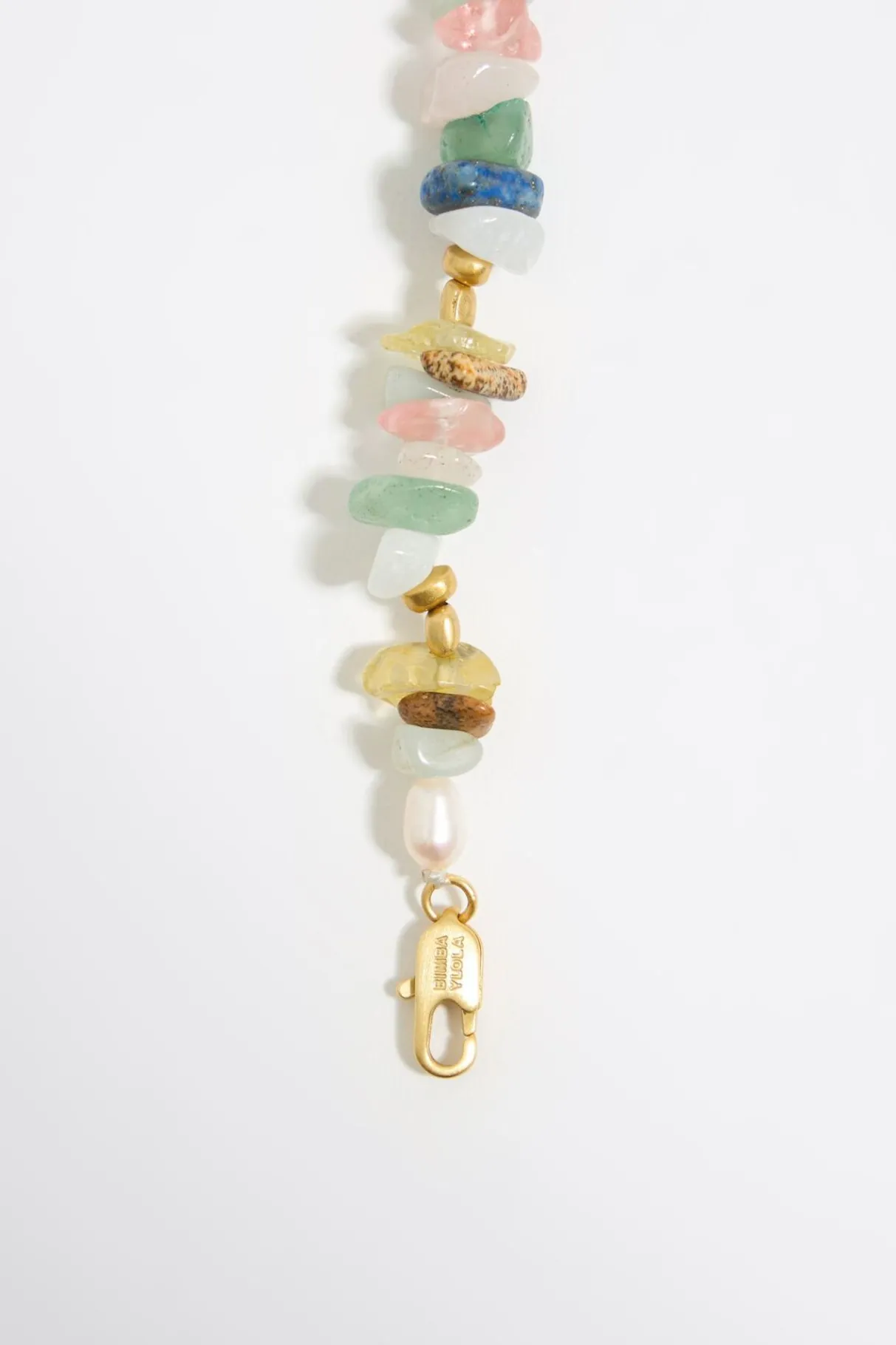 Mujer BIMBA Y LOLA Collares<Collar Logo Moneda Piedras Multicolores