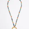 Mujer BIMBA Y LOLA Collares<Collar Piedras Multicolores Arandelas Dorado Mate
