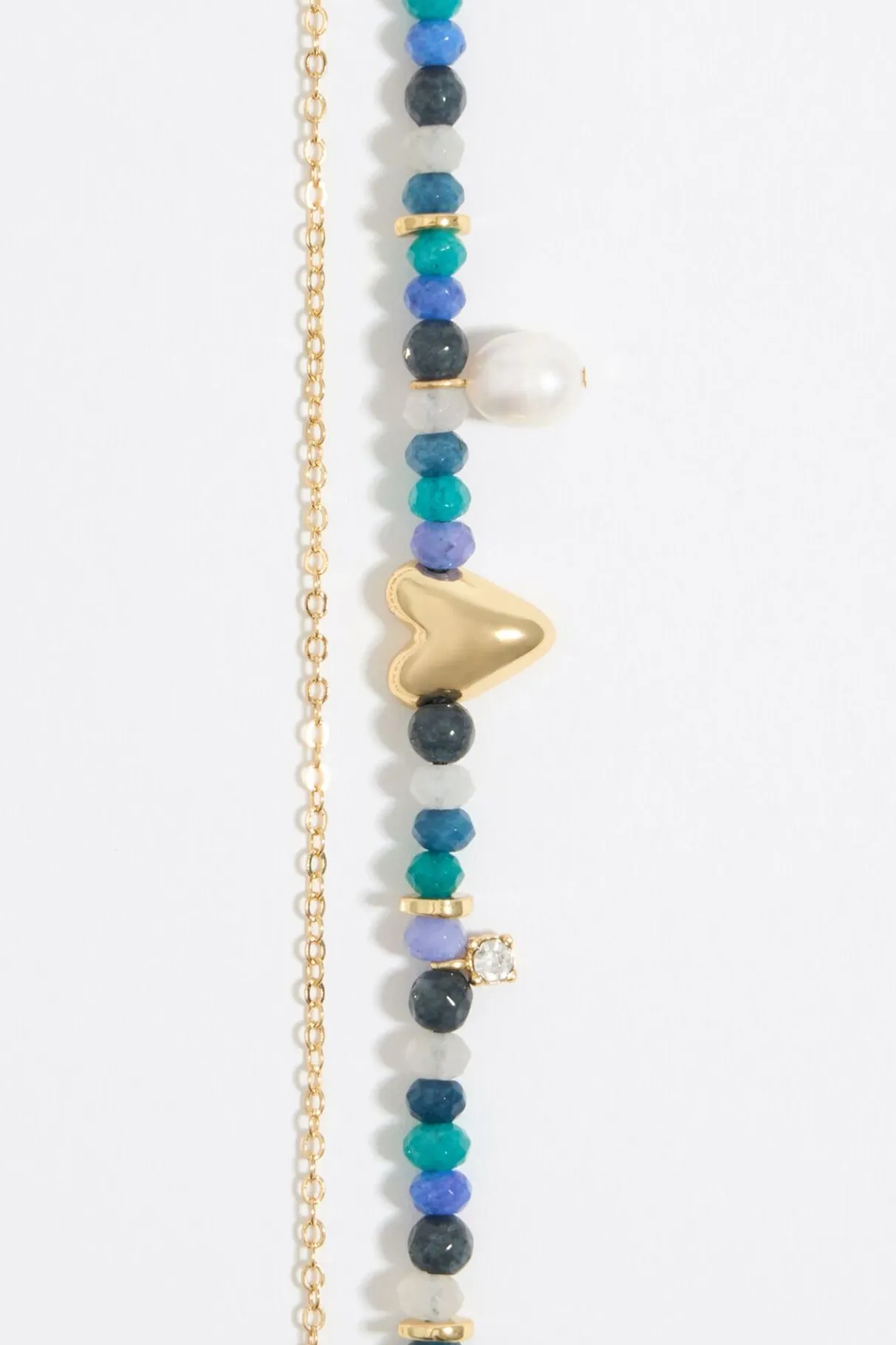 Mujer BIMBA Y LOLA Collares<Collar Piedras Multicolores Y Corazon