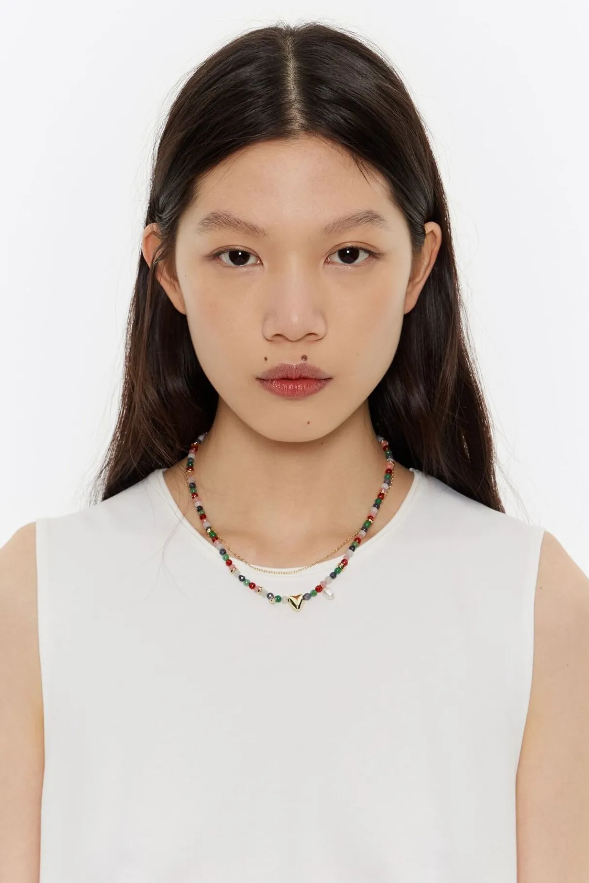 Mujer BIMBA Y LOLA Collares<Collar Piedras Multicolores Y Corazon