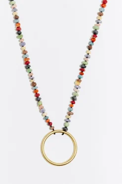 Mujer BIMBA Y LOLA Collares<Collar Piedras Multicolores Dorado