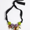 Mujer BIMBA Y LOLA Collares<Collar Piedras Resina Petalos Azul