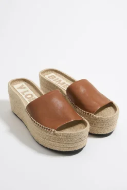 Mujer BIMBA Y LOLA Alpargatas<Cuna Alta Yute Piel Marron