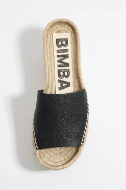 Mujer BIMBA Y LOLA Alpargatas<Cuna Alta Yute Piel Negra