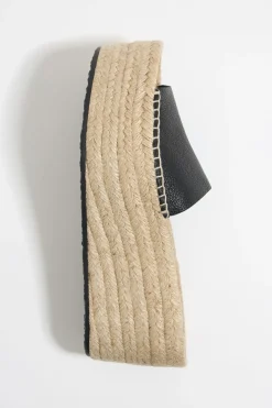 Mujer BIMBA Y LOLA Alpargatas<Cuna Alta Yute Piel Negra