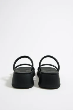 Mujer BIMBA Y LOLA Sandalias<Cuna Tiras Piel Negra