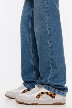 Mujer BIMBA Y LOLA Deportivas<Deportiva Cupsole Piel Print Leopard Blanca