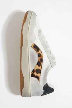 Mujer BIMBA Y LOLA Deportivas<Deportiva Cupsole Piel Print Leopard Blanca