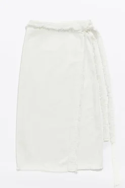 Mujer BIMBA Y LOLA Denim<Falda Denim Desflecada Cruda