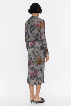 Mujer BIMBA Y LOLA Total Look<Falda Fruncida Canary Caqui